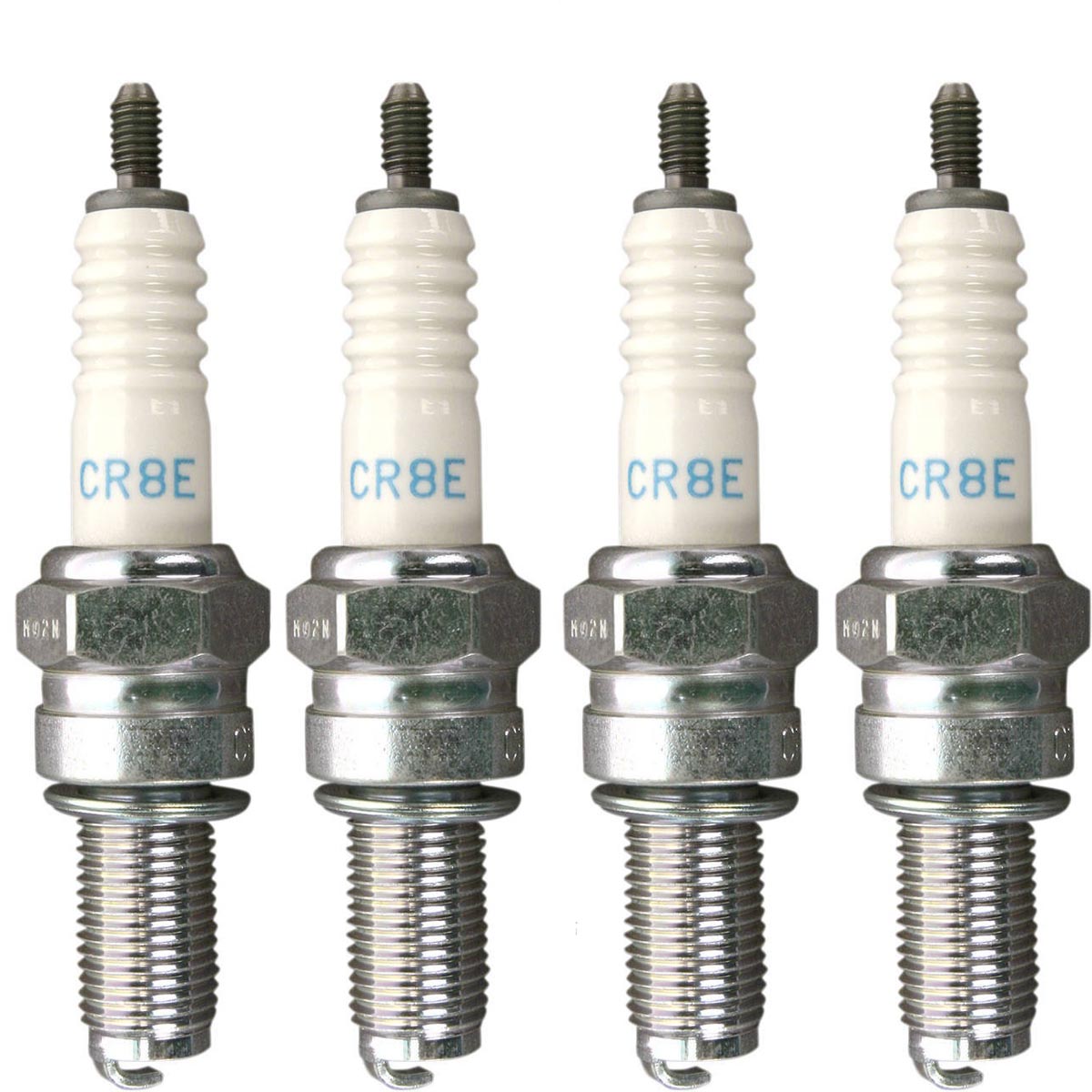 NGK BR8ES Spark Plugs – Threaded Terminal – 4 Pack